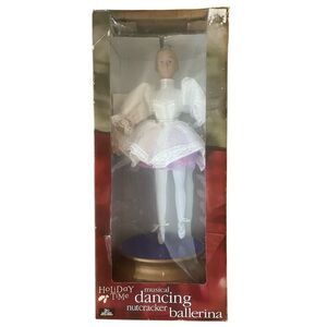 Holiday Time Musical dancing nutcracker ballerina New Box Has Wear From Storage
